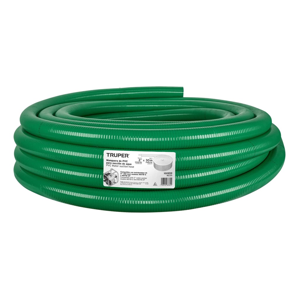 MANGUERA M23S P/SUCCION DE AGUA 2 PVC 30M 100959 SP