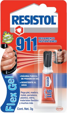 ADHESIVO RESISTOL 911 FLEX GEL 3 GRS. 2445404