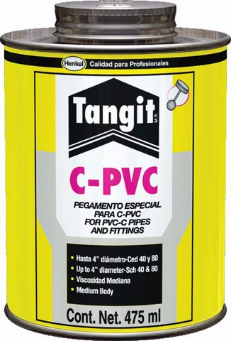 CEMENTO P/C.P.V.C. BOTE 475 ML. AMARILLO TANGIT 2025586