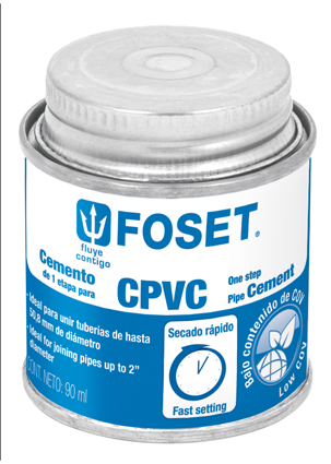 CEMENTO PCPVC145 P/CPVC B.P.AMARILLO B/45ML FOSET