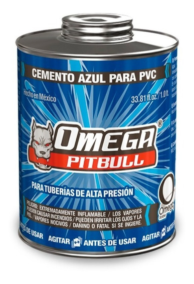 CEMENTO P/P.V.C. PITBULL AZUL 1000 GRS. CA100001 OMEGA