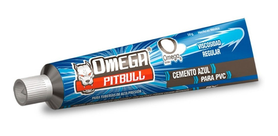 CEMENTO P/P.V.C. PITBULL AZUL 50 GRS. CA100052 OMEGA