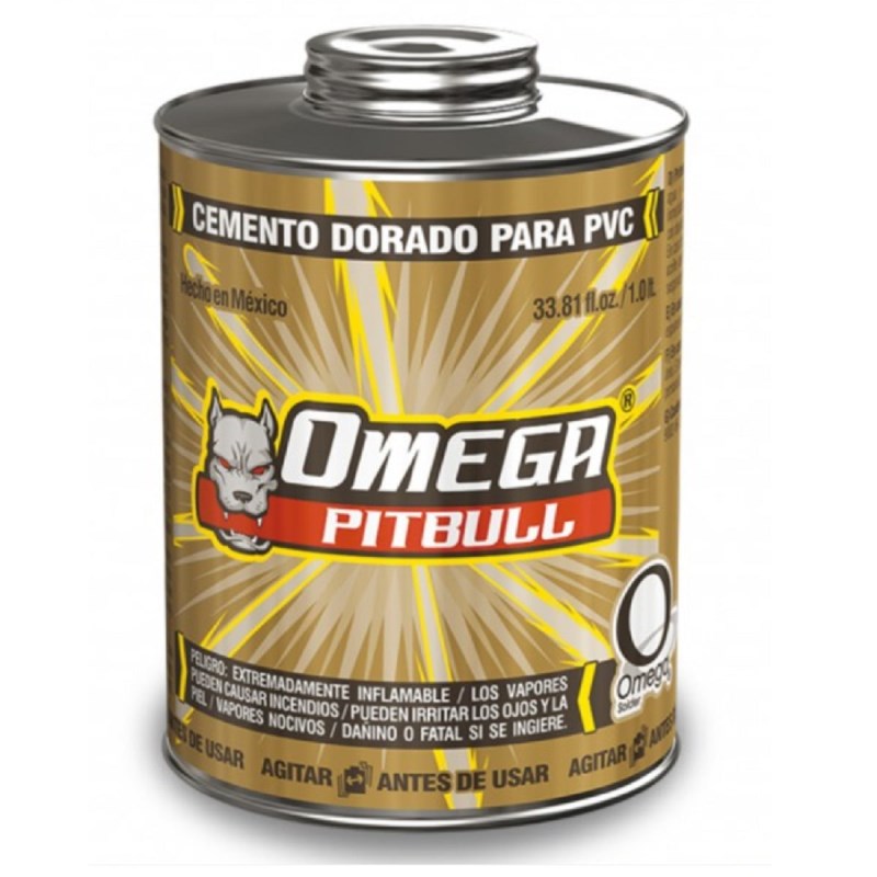 CEMENTO P/P.V.C. PITBULL DORADO 1000 GRS. CT200101 OMEGA