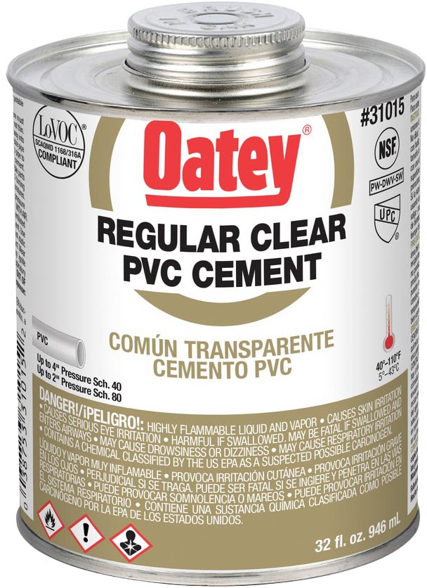 CEMENTO P/P.V.C. REG. CLARO 32 OZ 31961 OATE 32356MX