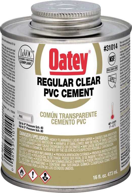 CEMENTO P/P.V.C. REG. CLARO BOPTE 16 OZ 32355 OATEY 32355MX