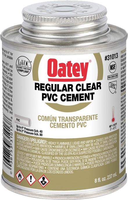 CEMENTO P/P.V.C. REG. CLARO BOTE 8 OZ OATEY 32354MX