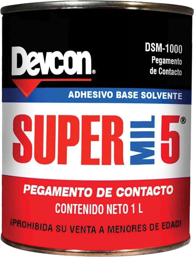 ADHESIVO PEGAMENTO DE CONTACTO SUPER MIL 5 1 LTO DSM1000