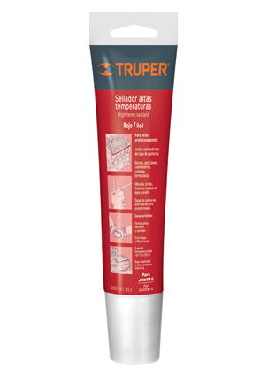 SELLADOR ALTER SILICON ALTA.TEMP. 85 GR ROJO TRUPE