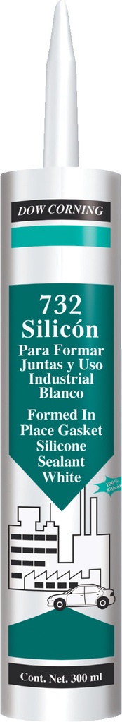 SILICON 732 U/INDUST.BLANCO 300 ML DOW CORNING 492176