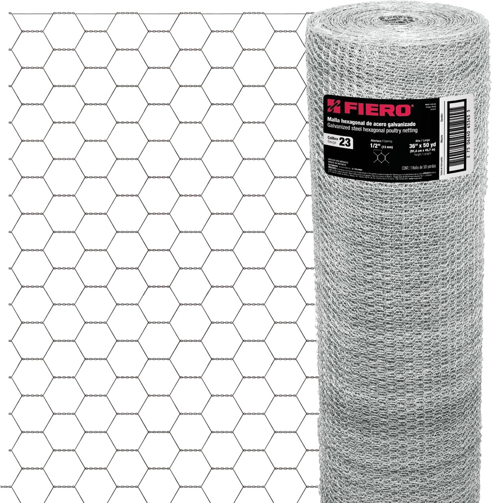 MALLA HEXAGONAL MAHE1309 PAJARERA .90X13X45M.FIERO