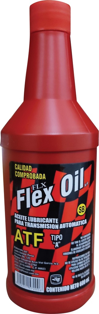 ACEITE P/TRANSMISION AUTOMATICA 600 ML. FLEX OIL