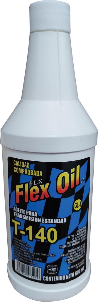 ACEITE P/TRANSMISION STD 140 600 ML. FLEX OIL