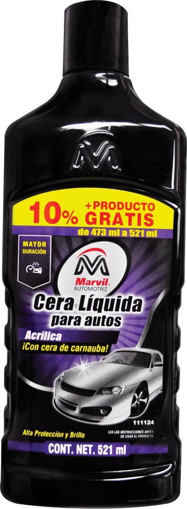 CERA AUTOMOTRIZ  LIQUIDA ACRILICA M. 473 ML. 111124 MARVIL