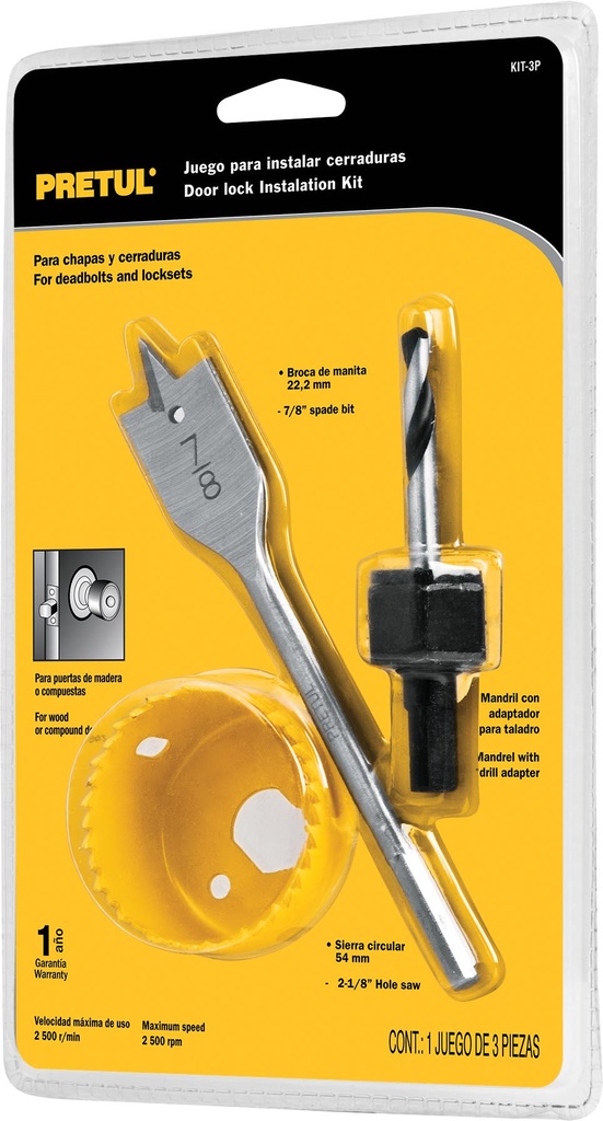 CORTA CIRCULOS KIT3P JGO 3 PZAS. PRETUL TC0444