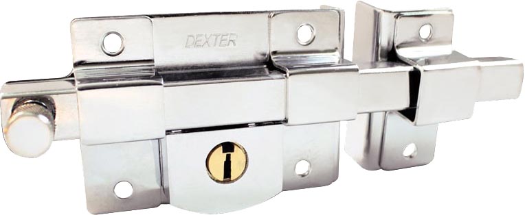 CERRADURA DEXTER DE BARRA FIJA CROMADA IZQ.B. 6771 132CRFI