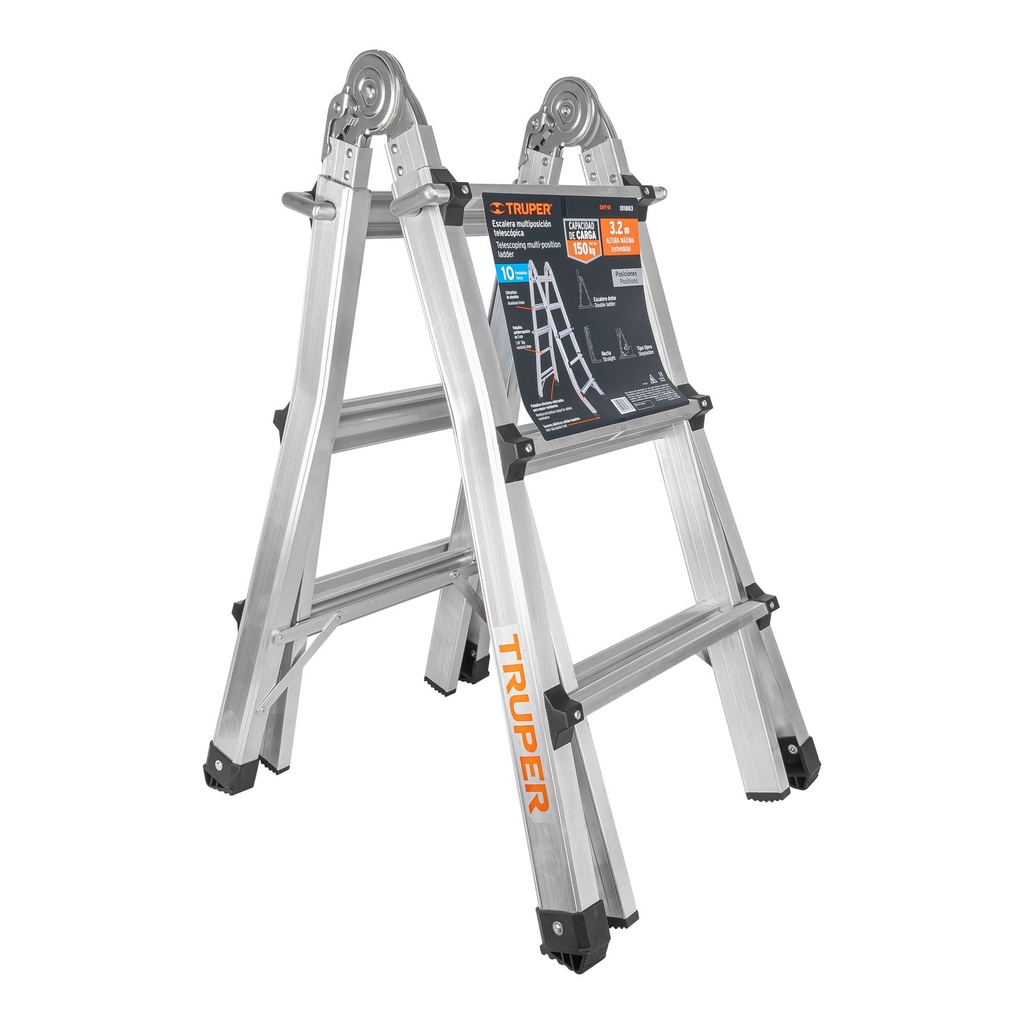 ESCALERA EMT10 TELESCOPICA 3.2 M 150KG TRUPER SP 101883