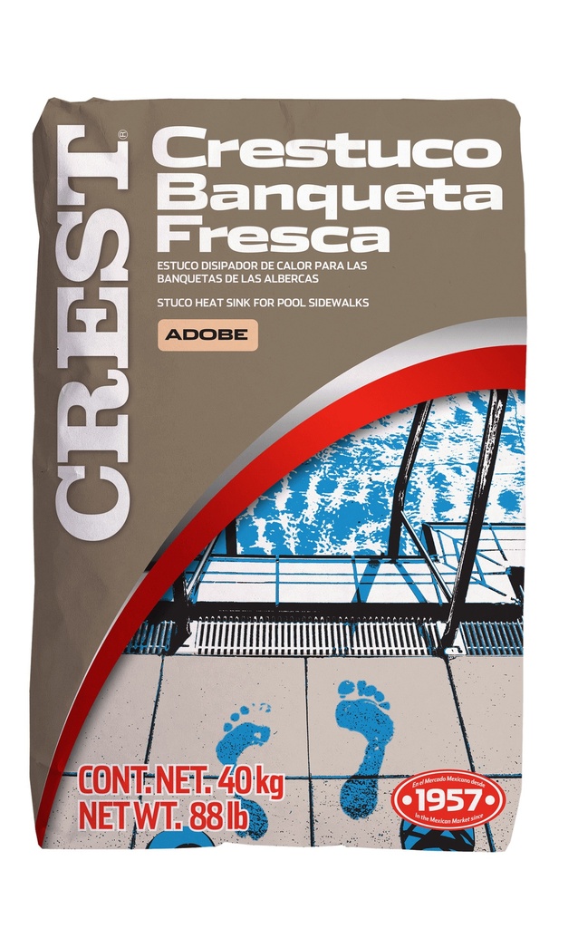 CEMENTO CREST BANQUETA FRESCA ADOBE 40 KG SP