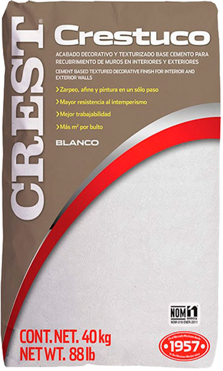 CEMENTO CRESTUCO BLANCO 40 KG