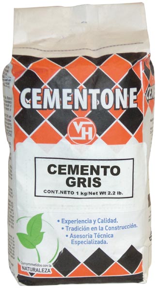 CEMENTO GRIS BOLSA DE 1 KILO VALERO HERMANOS.