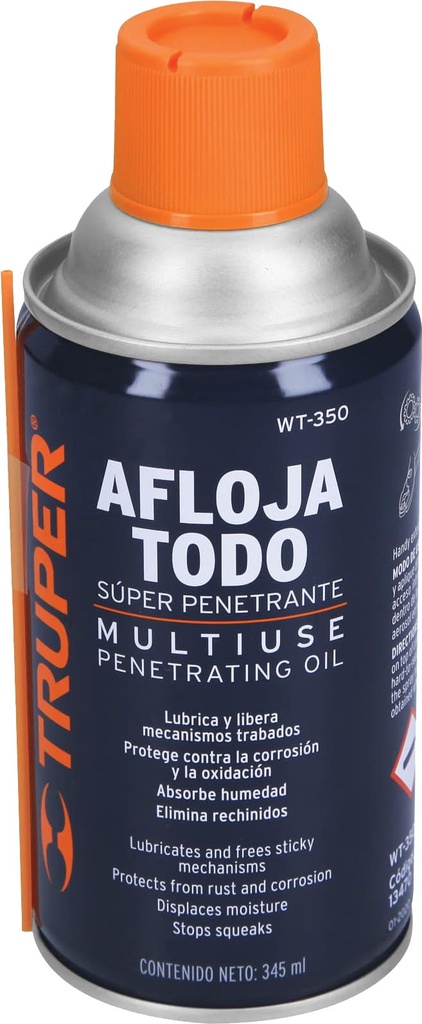 AFLOJATODO AEROSOL WT350 ACEITE 345ML TRUPER