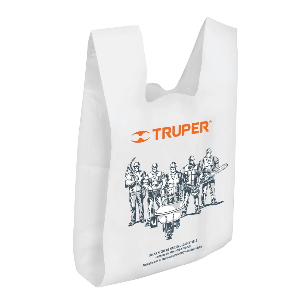 BOLSA BOPO20x38 BCA. PLAST.BIODEGRADABLE TRUPER 61128