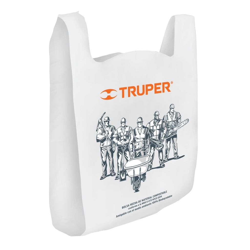 BOLSA BOPO27x50 BCA. PLAST.BIODEGRADABLE TRUPER 61129