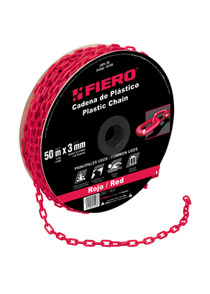 CADENA CAPL3M PLASTICA 3MMX50M AMARILLA FIERO SP