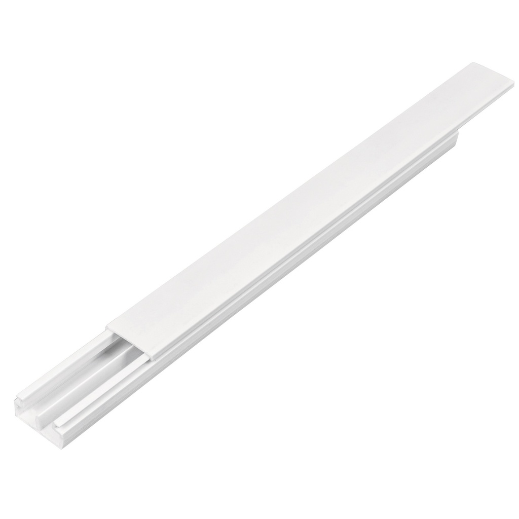 CANALETA 20 X 10MM. BLANCA 2 MTS. ECONOMICA