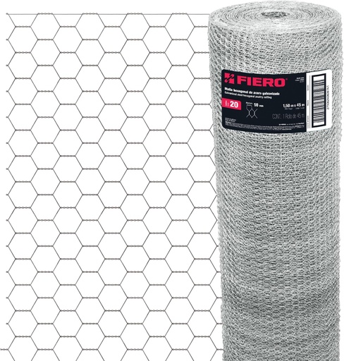 [HTF - MA03] MALLA HEXAGONAL MAHE5015 GALLINERA 1.50X50x45M FIERO