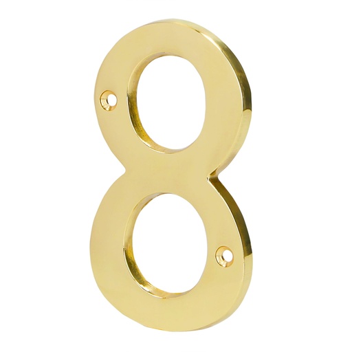 [HTH - N508] NUMERO NUCH8 METALICO 4 LAT.SOL. HERMEX