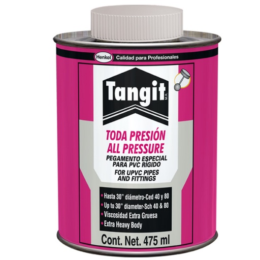 [VHN - C120] CEMENTO P/P.V.C. TODA PRES. 475 ML ROSA TANGIT 2418498