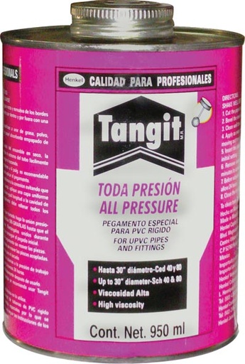 [VHN - C125] CEMENTO P/P.V.C. TODA PRES. 950 ML ROSA TANGIT 2418499