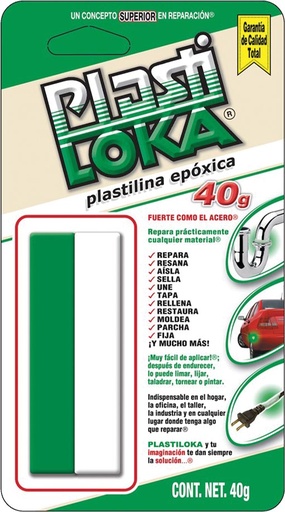 [VKP - 001] PLASTILINA PLASTILOKA 40 GRAMOS PL40