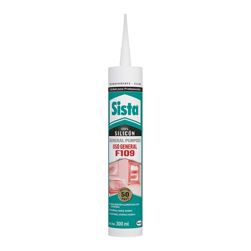 [VCS - 001] SILICON USO GENERAL BLANCO 300 ML F109 2677064 SISTA