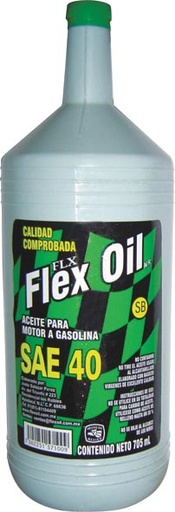 [VFO - A002] ACEITE P/MOTOR SAE 40 SB 600 ML. FLEX OIL