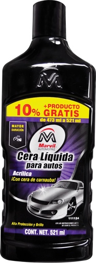 [VDM - C066] CERA AUTOMOTRIZ  LIQUIDA ACRILICA M. 473 ML. 111124 MARVIL