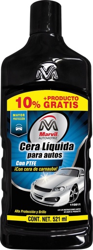 [VDM - C060] CERA AUTOMOTRIZ  LIQUIDA C/TEFLON A. 473ML 110811 MARVIL