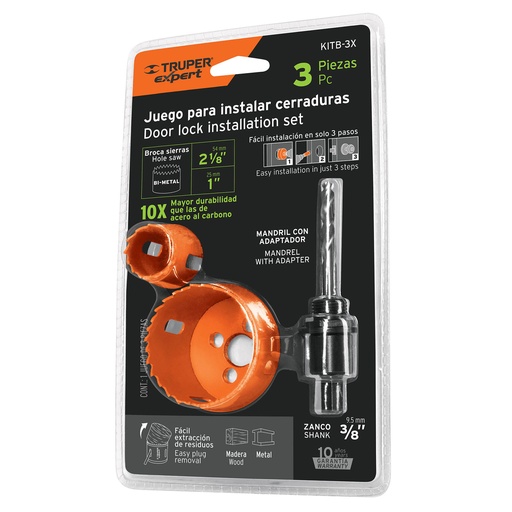 [HTR - BS97] CORTA CIRCULOS KITB3X JGO 3PZAS. TRUPER EXPERT 100816