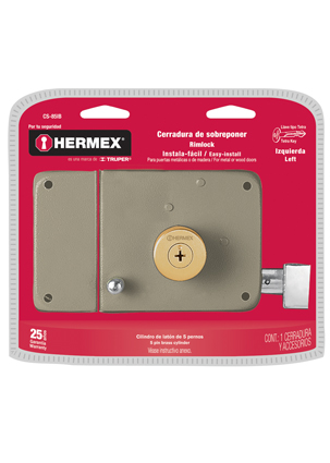 [HTH - C218] CERRADURA CS85D INST. FACIL LLAVE TETRA HERMEX