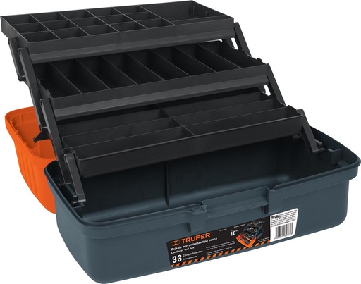 [HTR - C721] CAJA P/PESCA CPE16N 33 COMPARTIMENTOS 16 PULG.  TRUPER