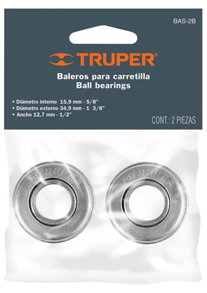 [HTR - C644] BALERO BAS2B P/CARRETILLA BOLSA C/2 PZAS. TRUPER