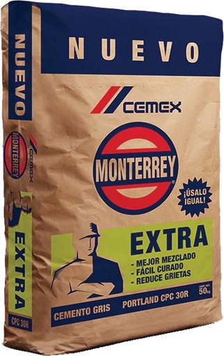 [VCZ - C001] CEMENTO GRIS MONTERREY EXTRA BULTO C/50 KGS.