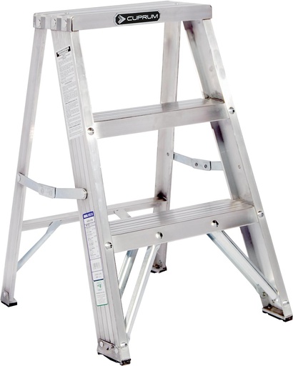 [CCU - 0032] ESCALERA TABURETE 42902N ALUMINIO 2 ESC. 150 K.A CUPRUM