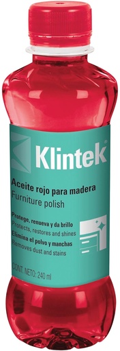 [HTU - A003] ACEITE ROJO AMU24 PARA MUEBLES 240ML KLINTEK