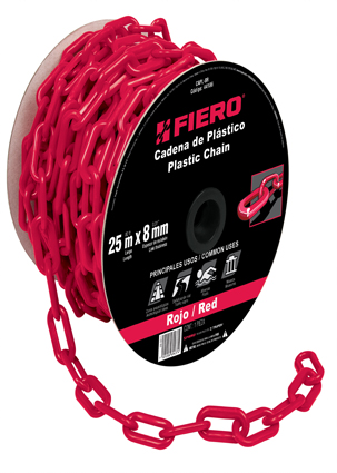 [HTF - C132] CADENA CAPL8M PLASTICA 8MMX25M AMARILLA FIERO