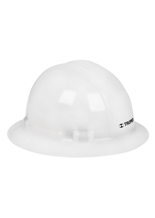 [HTR - C547] CASCO CASBX DE SEGURIDAD BLANCO ALA ANCHA TRUPER