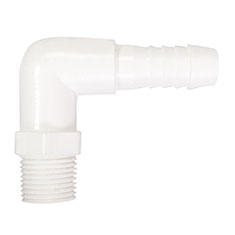 [VSA - C045] CODO ROSCADO EXTERIOR BLANCO DE 13MM CDREB13