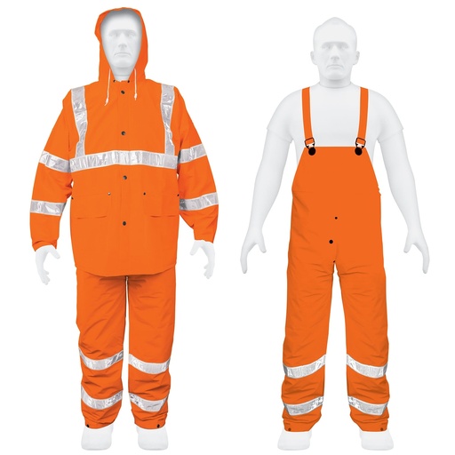 [HTR - T586] CONJUNTO TRANARM IMPERMEABLE NARANJA C/REFLEJANTE TRUPER SP